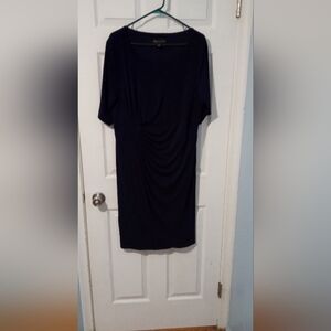 Connected Women navy Blue dress size 20W.  Elbow length sleeves.